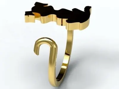 Dog Ring 3D print model purchase