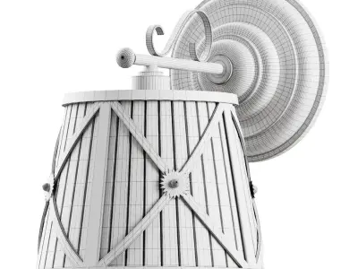 Fabrizia forged wall lamp L12121 88 3D model