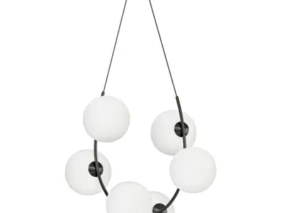 Marcan 6 light Chandelier 3D model