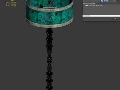 Floor lamp Calier by Marie Martin 3D model