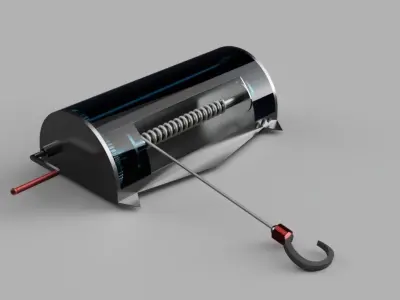futuristic winch 3D model