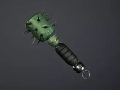 Cyber grenades and hand grenades Low-poly 3D model