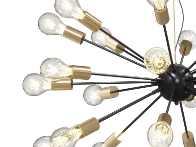 Sputnik 12 Black and Gold by lalume 3D model