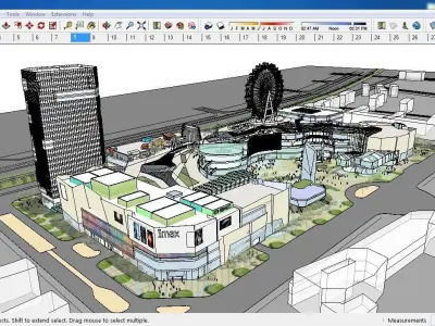 Sketchup Shopping Center A8 3D model