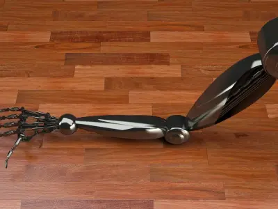 robot arm 3D model 2