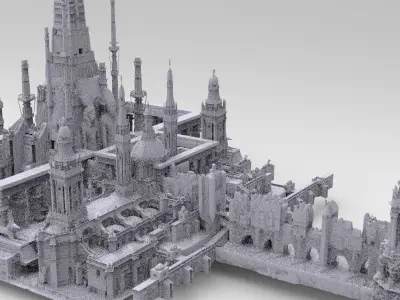 Fantasy Egyptian London City 1 3D model