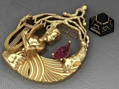 orpheus pendant 3D print model