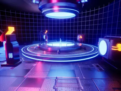 UE5 Sci-fi Lighting Studio 3D model