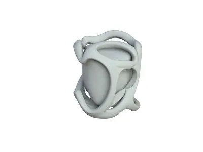 SciFi Shape Object Low Poly 13 Low-poly 3D model