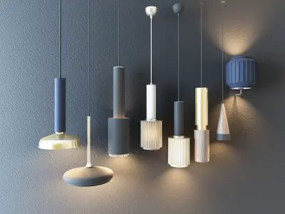 lamp droplight Low-poly 3D model