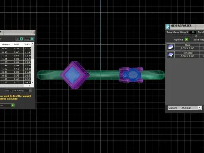 Women Open End Light Weight Band Ring 3D print model