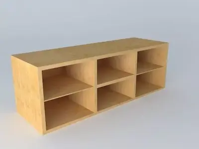 Shelf Cabinet DOORS HDO2FP 6 17 BRW Milano Oak 3D model