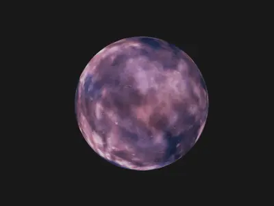 VR 360 extreme space environment - HDRI Panoramic Sky v21 Low-poly 3D model