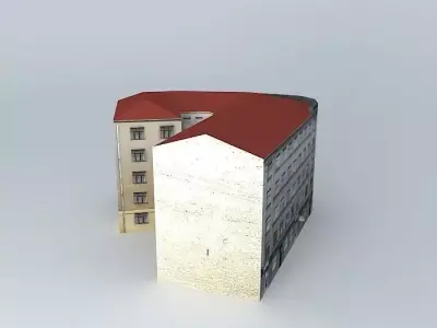 Riga Brivibas street Free 3D model