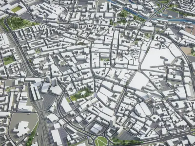 Leicester  Low-poly 3D model