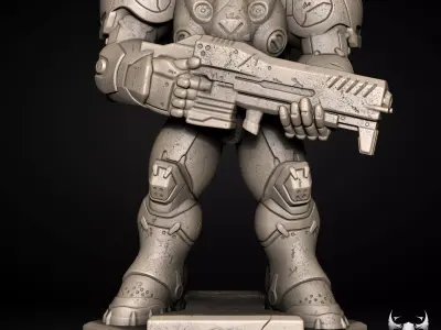 Starcraft Marine 3D Print Model  3D print model