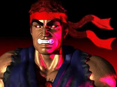 EVIL RYU STREET FIGHTER 3D print model