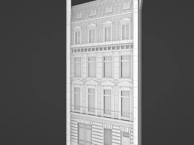 Haussmann facade Free 3D model