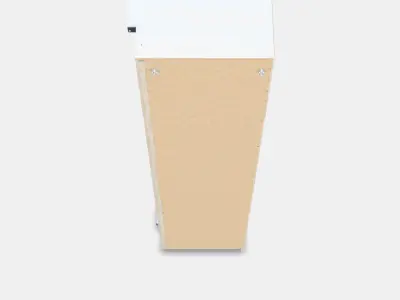 PAX Add-on corner unit with 4 shelves 2 Low-poly 3D model