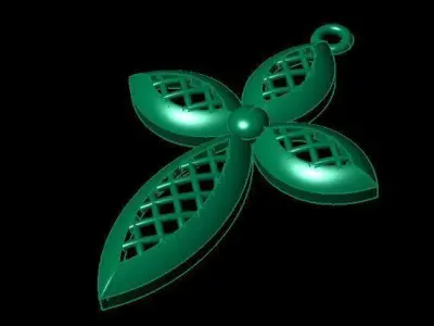 cross pendant 3D print model