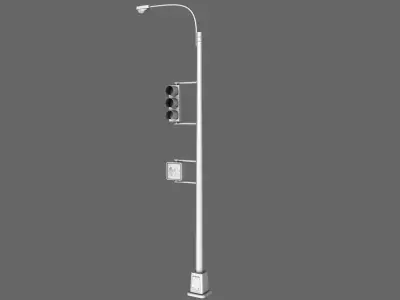 Traffic Light Lamp 3D model