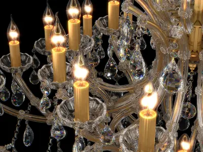 775373 Champa Osgona Chandelier 3D model