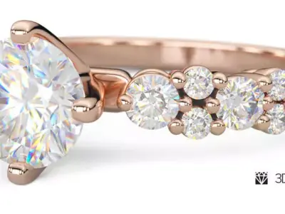 Cinema 4D Octane Render Scene Setup For Jewelry 3D Rendering 3D model