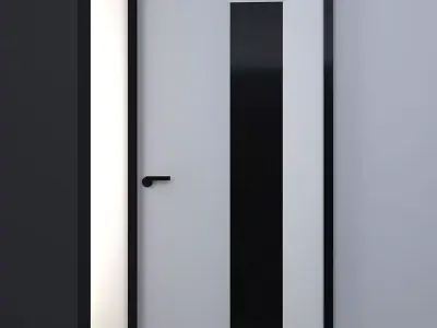 3d door Low-poly 3D model