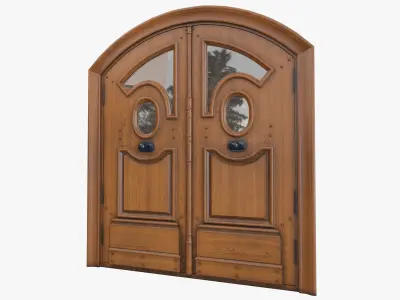 Entrance classic door 77 3D model