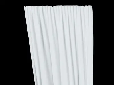 Wind Curtain animated 3D model