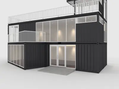Container Cabin 1 3D model