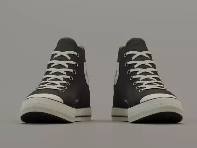 Converse Sneakers in 6 colors Low-poly 3D model