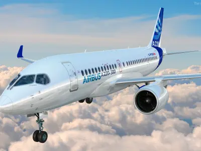  Airbus A220 300 Detailed Cabin 