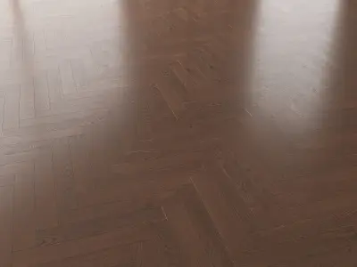 Parquet Oak Seal Brown WWL set 2 3D model
