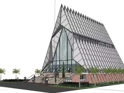 Architecture-Religion-God-Culture-Temple-0109 building with t... 3D model
