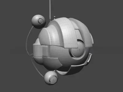 Darth Maul Sith Probe Low-poly 3D model