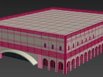 Al Raha Theatre - Arabic Building for exterior No interior 3D model