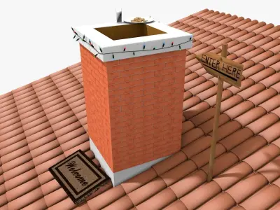 Waiting For Santa Claus 3D model