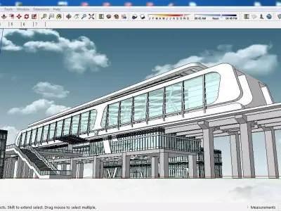 Sketchup Terminal B1 3D model