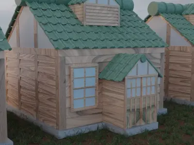 Small House Free low-poly 3D model