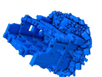 Gothic Ruins - ruined buildings 3D print model