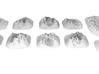 Small Sharp Rocky Obstacles 3D print model