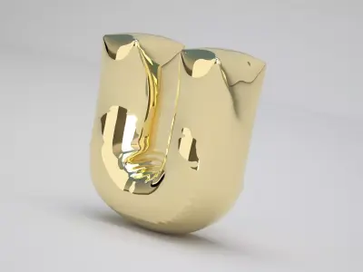 U Balloon Gold 3D model