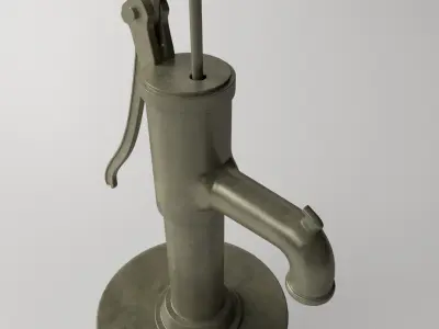 Vintage Water Pump 3D model