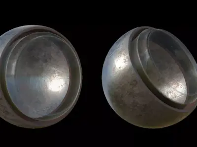  Metal Rust and  Glass  smart material Texture