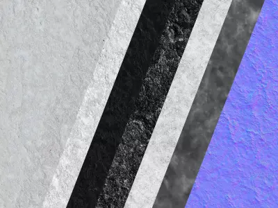 Salty shore by the lake 3D model