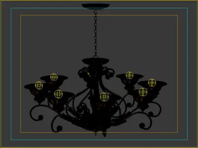 Ceiling Lamp Low-poly 3D model 3