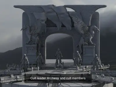 Evil Cults Collection 1 3D Model Pack