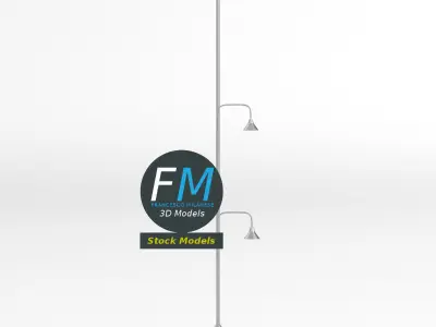 Street lamps 1 3D model