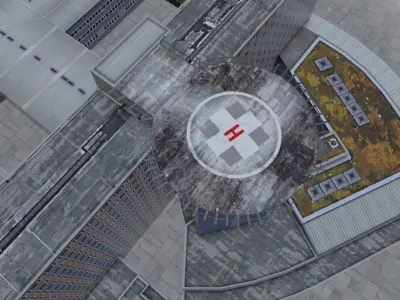 Innsbruck Chirurgische Klinik Low-poly 3D model